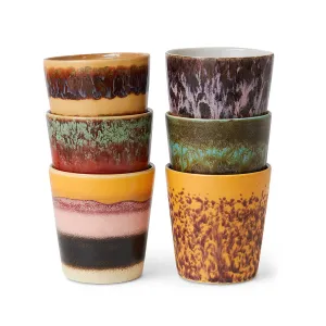 70s Ceramics: Coffee Mugs Valley (Set of 6)