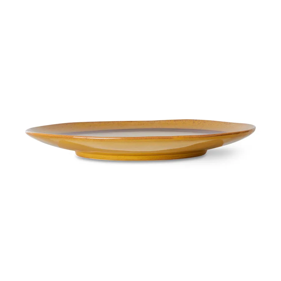 70s Ceramics: Dinner Plates Coconut (Set of 2)