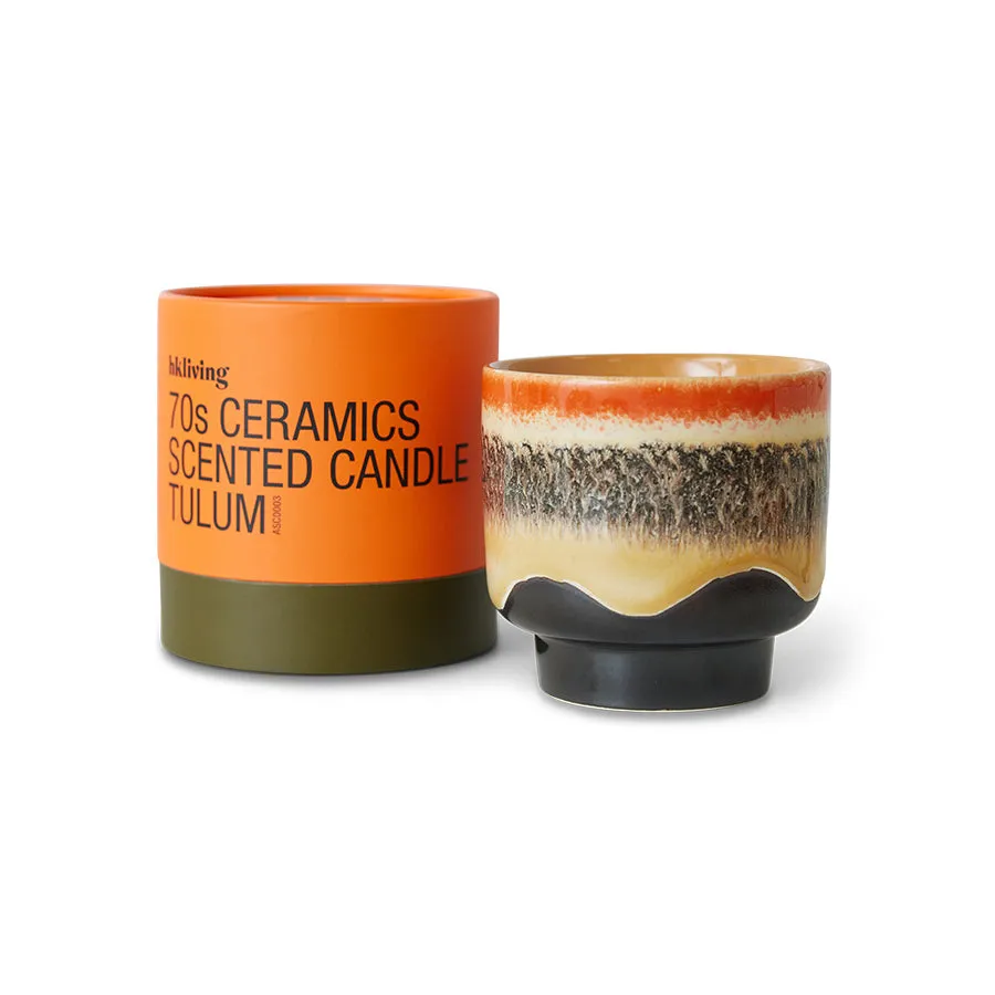 70's Ceramics Scented Candle Tulum