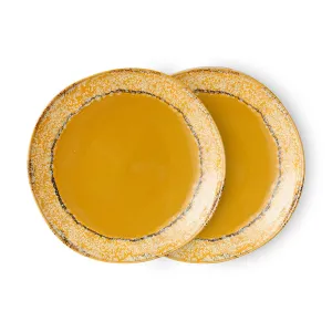 70s Ceramics: Side Plates Paradise (Set of 2)