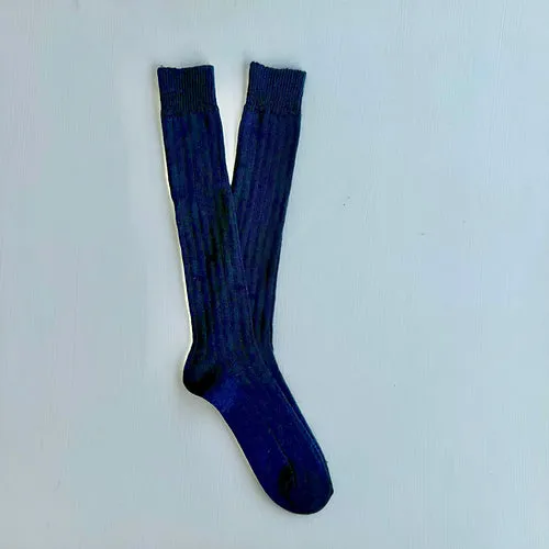 Alpaca Socks - Deep Blue