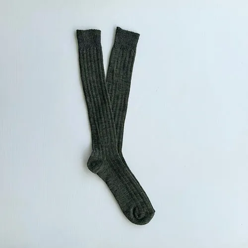 Alpaca Socks - Military Green
