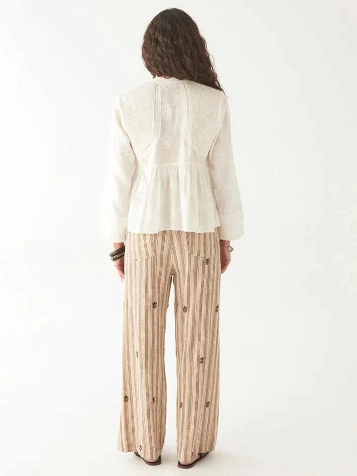 Ariana Blouse - Mosaique Ivory