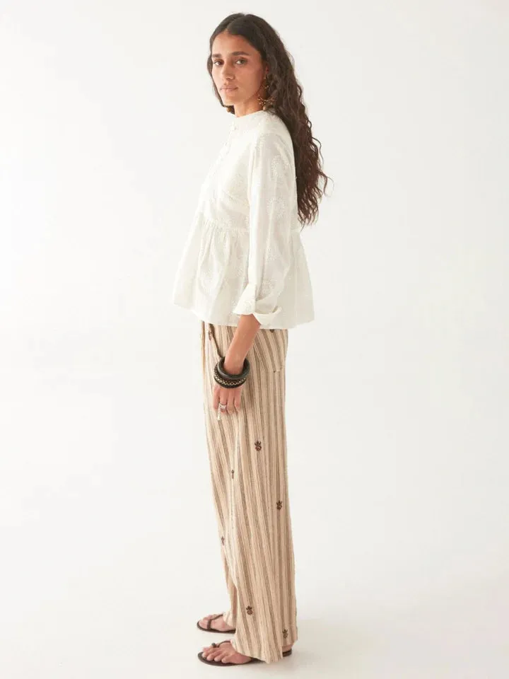 Ariana Blouse - Mosaique Ivory