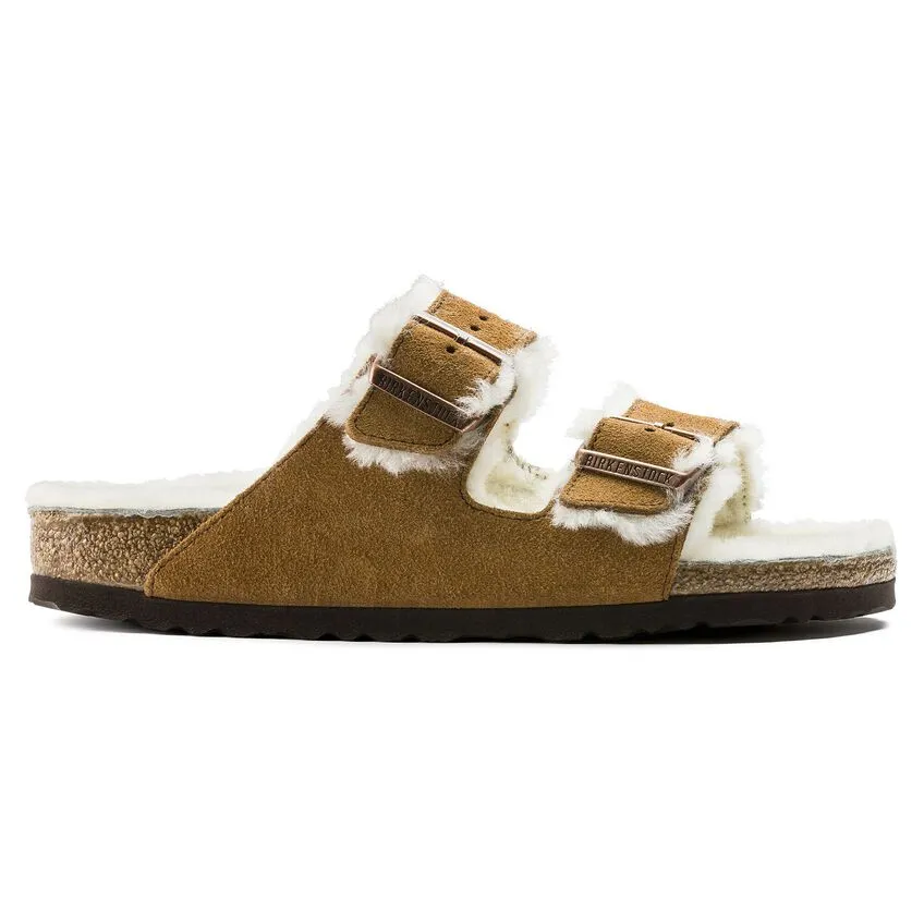 Arizona Shearling Suede Leather - Mink