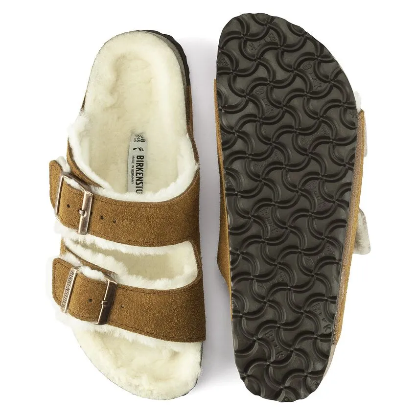 Arizona Shearling Suede Leather - Mink