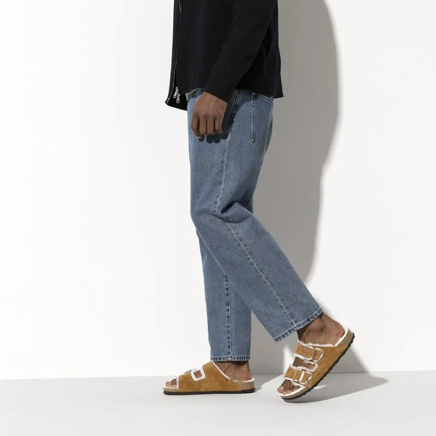 Arizona Shearling Suede Leather - Mink