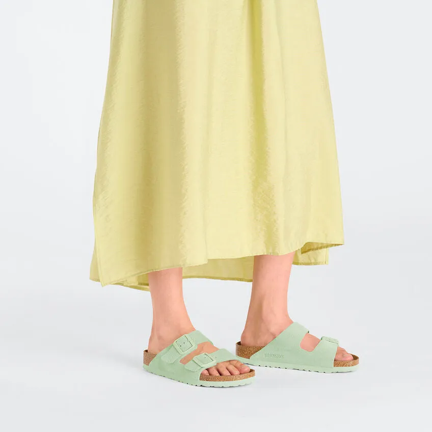 Arizona Suede Leather - Faded Lime
