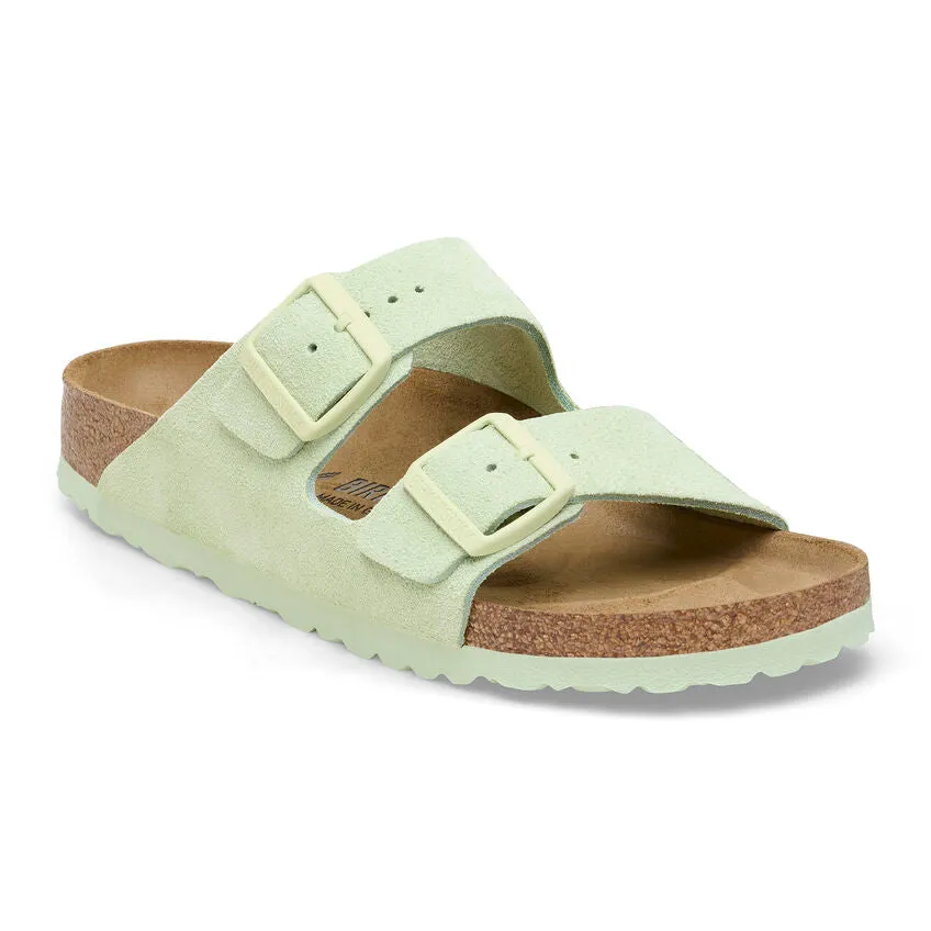 Arizona Suede Leather - Faded Lime