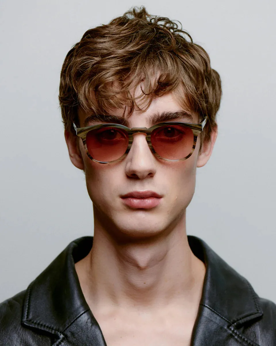 Bate Sunglasses - Striped Horn