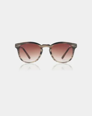 Bate Sunglasses - Striped Horn