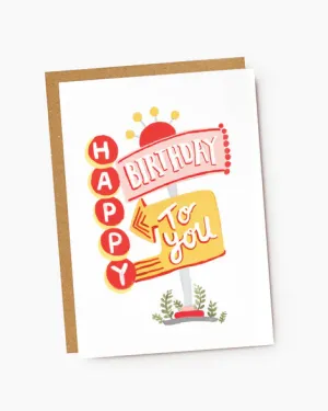 Billboard Happy Birthday Card