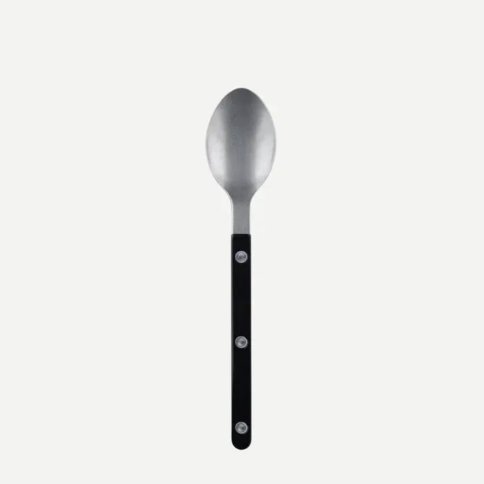 Bistrot Vintage Solid Dessert Spoon - Black