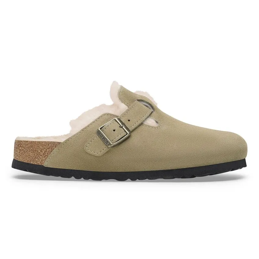 Boston Shearling Suede Leather - Taupe