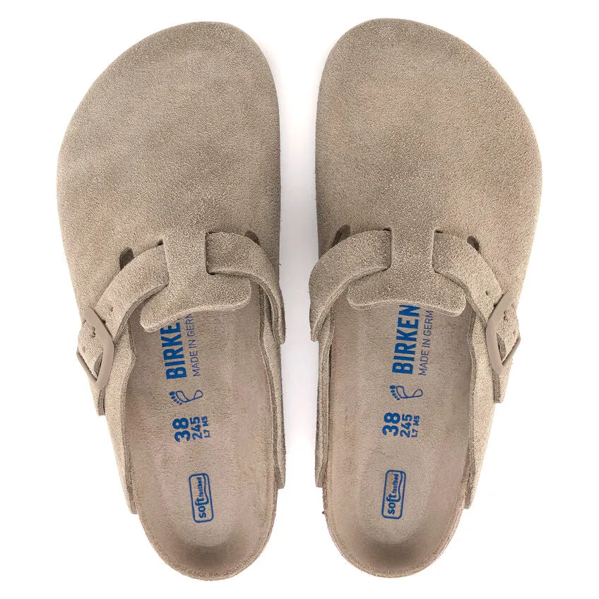 Boston Soft Footbed Suede Leather - Faded Khaki