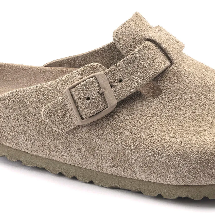Boston Soft Footbed Suede Leather - Faded Khaki