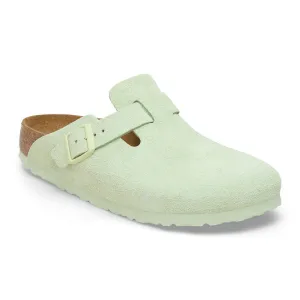 Boston Suede Leather - Faded Lime