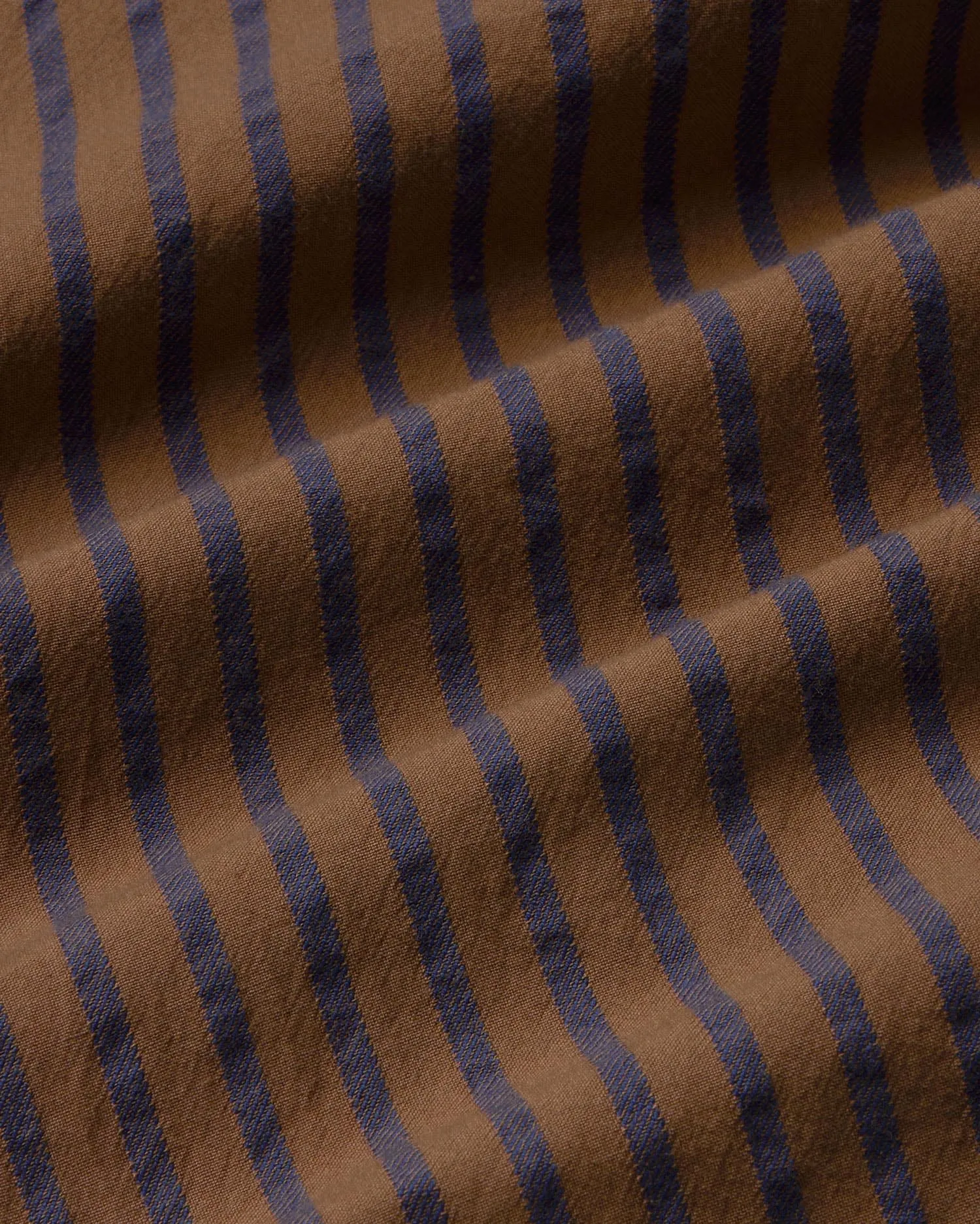 Brown Stripes Crossed Lenie Blouse