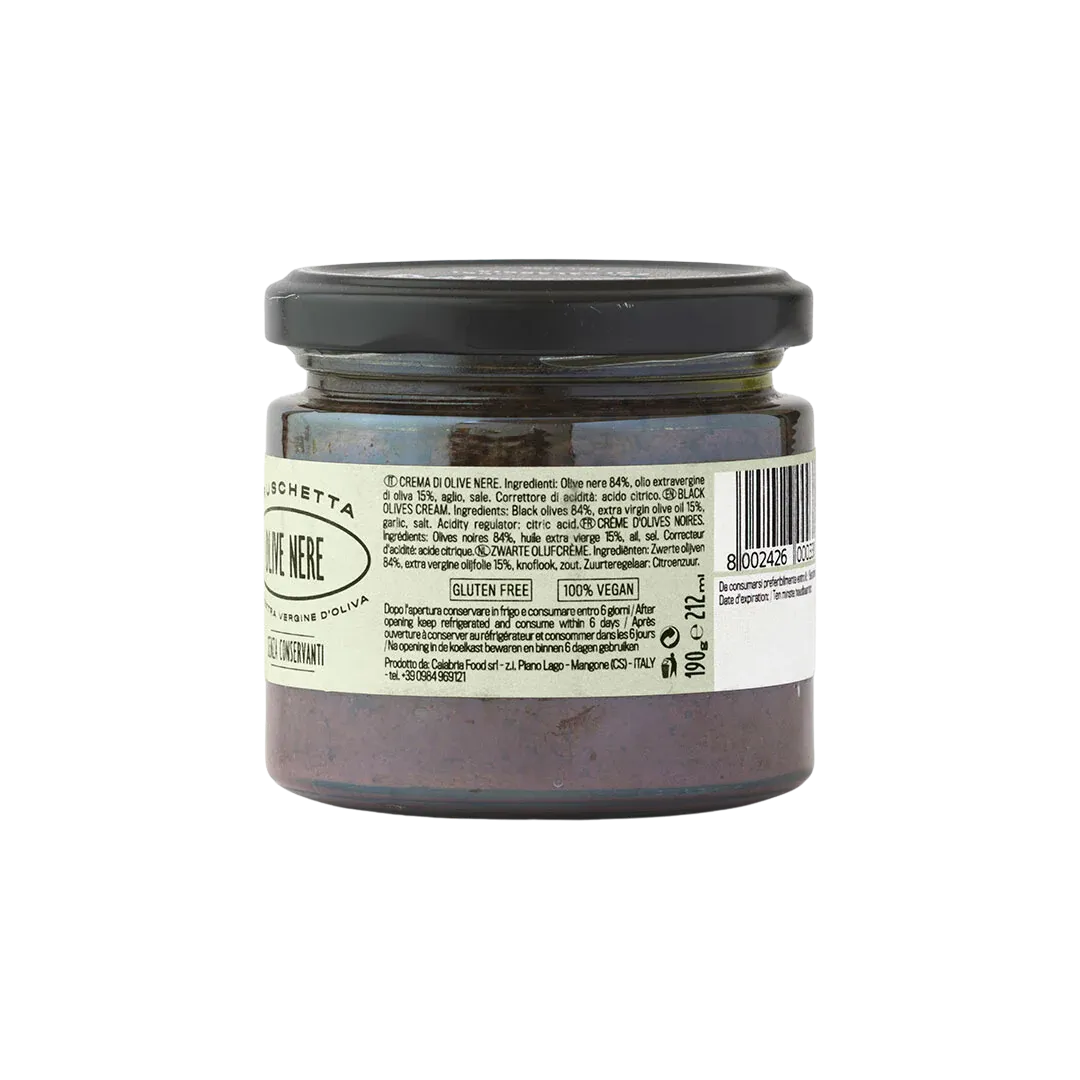 Bruschetta Olive Nere - Bruschetta Black Olives 190g