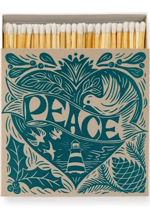 Christmas Peace Square Match Box