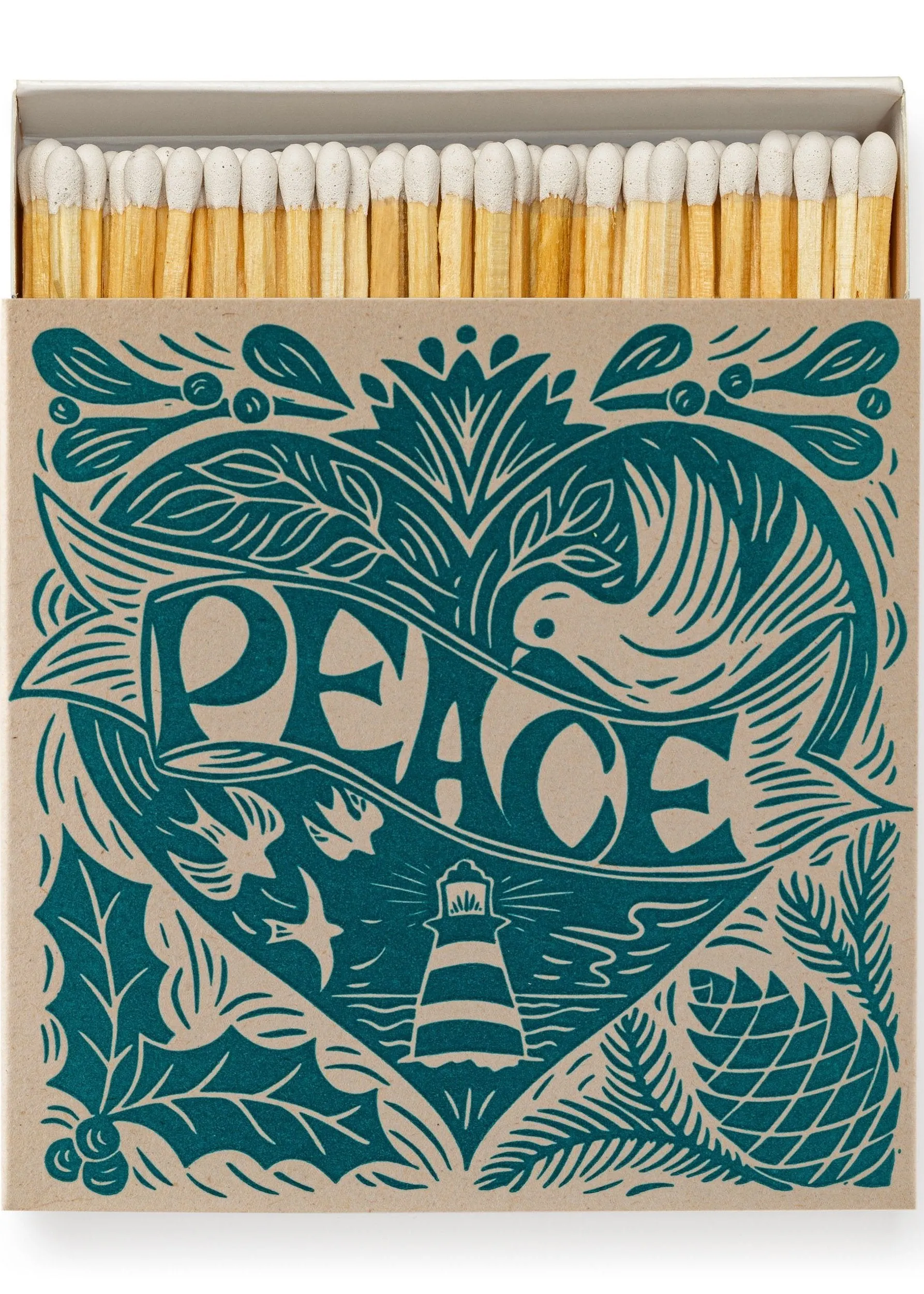 Christmas Peace Square Match Box
