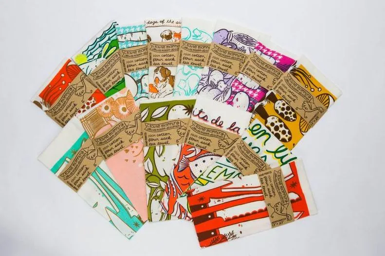 Claire Manning - Tea Towel with Total Dogs