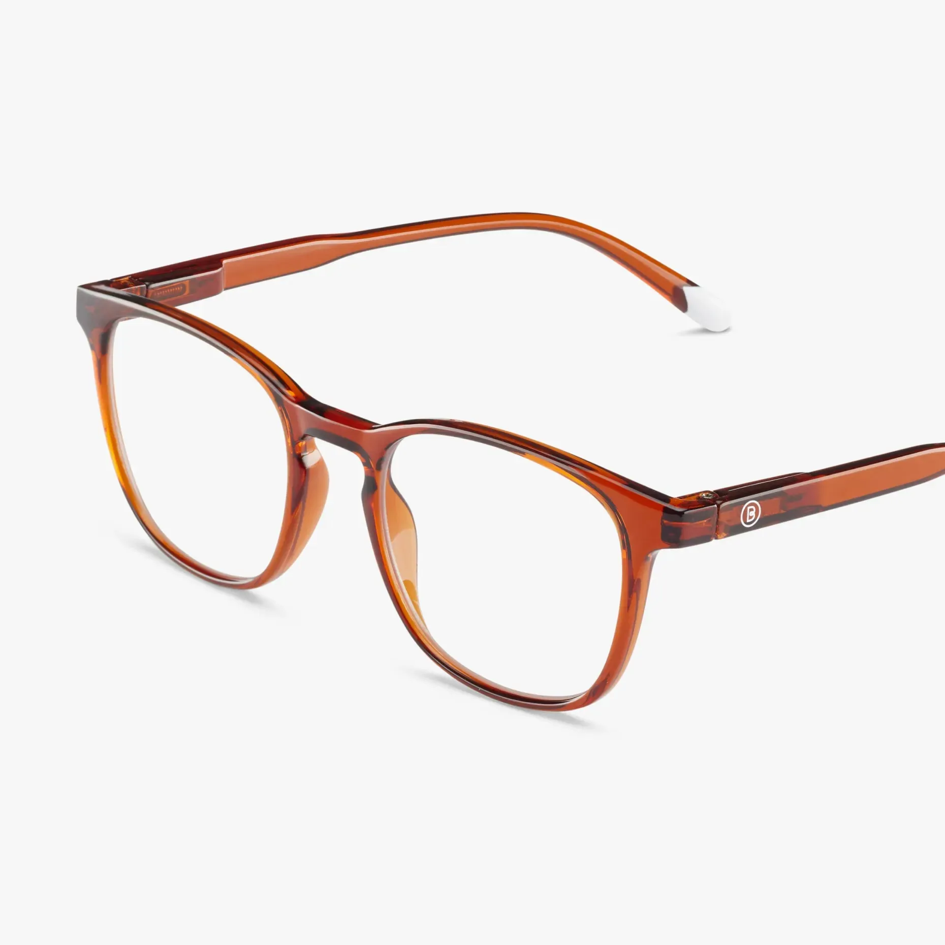 Dalston Glossy Screen Glasses - Intense Rust