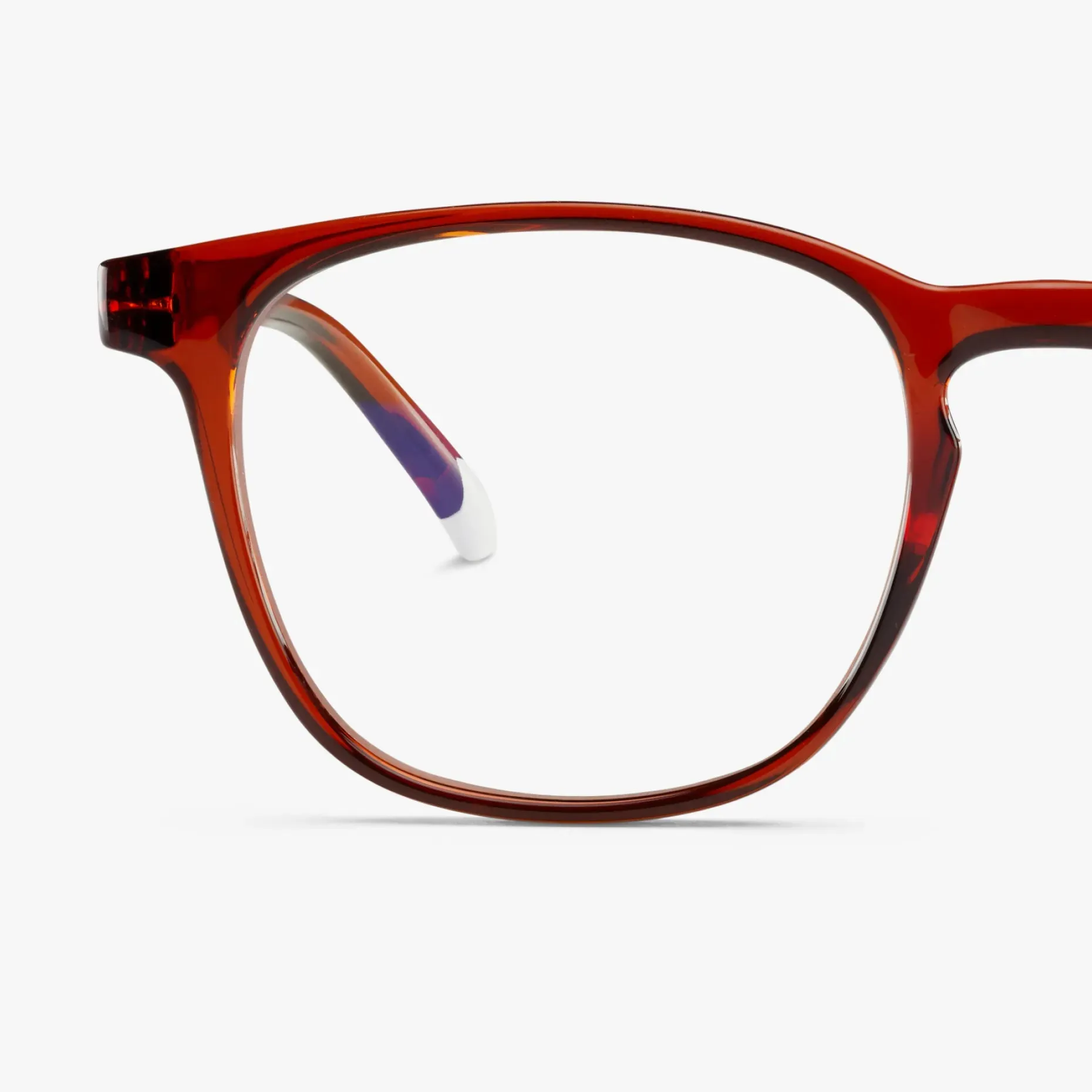 Dalston Glossy Screen Glasses - Intense Rust
