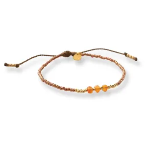 Decent Carnelian Bracelet Gold Coloured