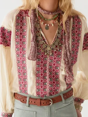 Dion Blouse - Red Wine