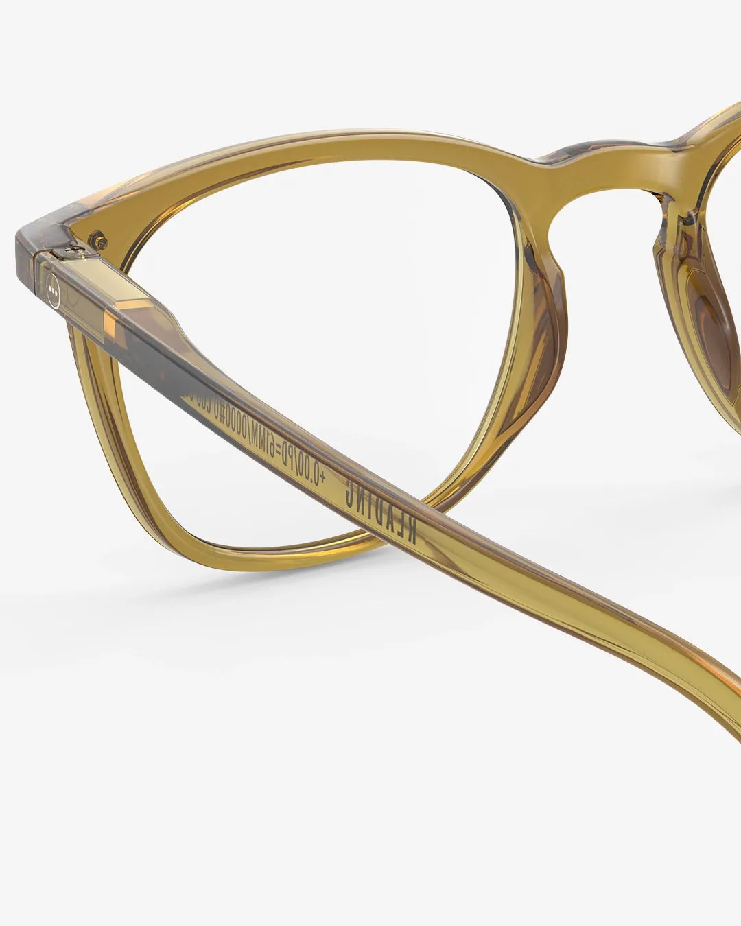 #E Reading Glasses - Golden Green
