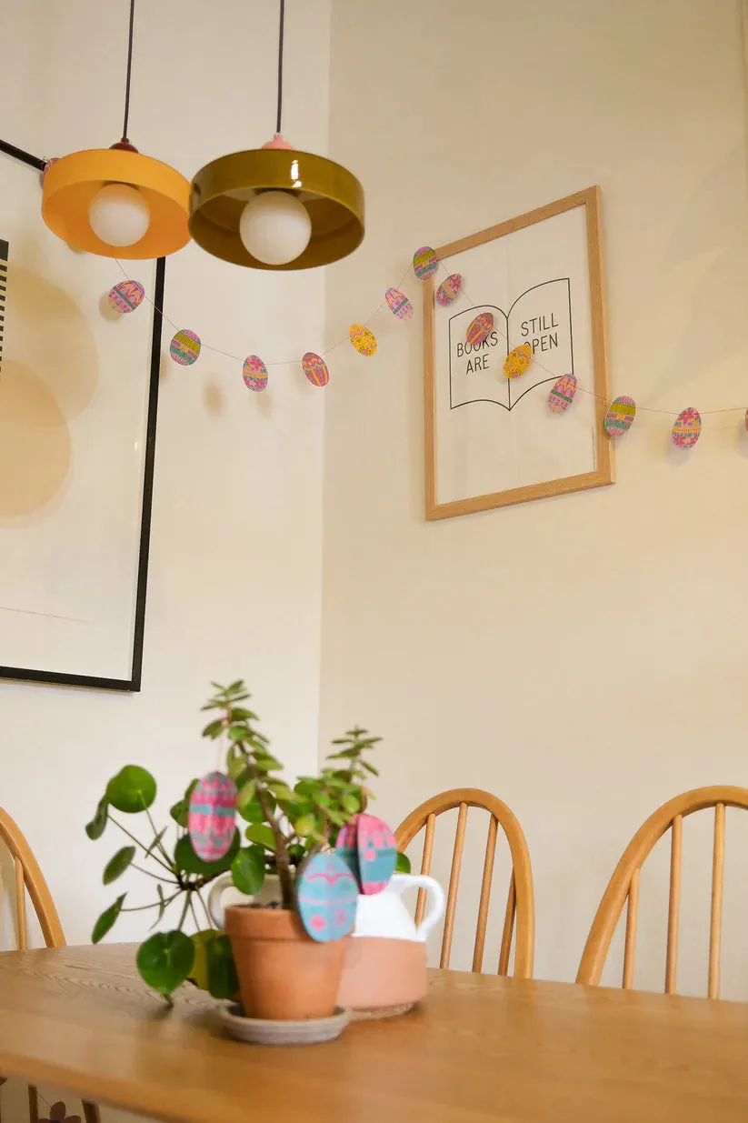 Easter Egg Sewn Garland