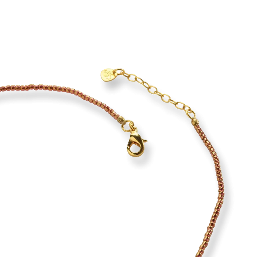 Empathy Carnelian Necklace Gold Coloured