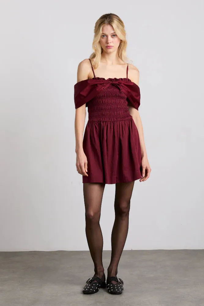 Esmerelda Mini Dress - Burgandy