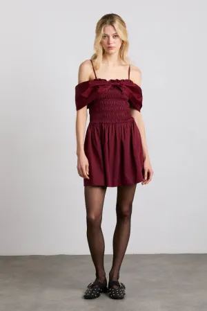 Esmerelda Mini Dress - Burgandy