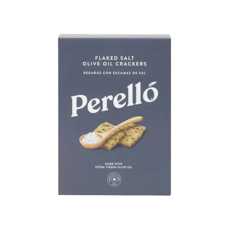 Flaked Salt Olive Oil Crackers, Regañás 150g