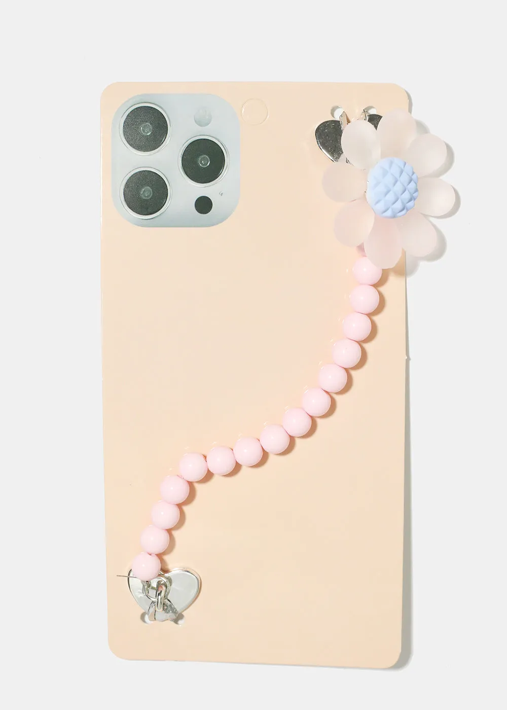 Flower & Bead Phone Strap