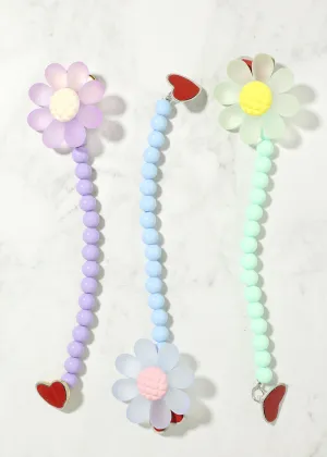 Flower & Bead Phone Strap