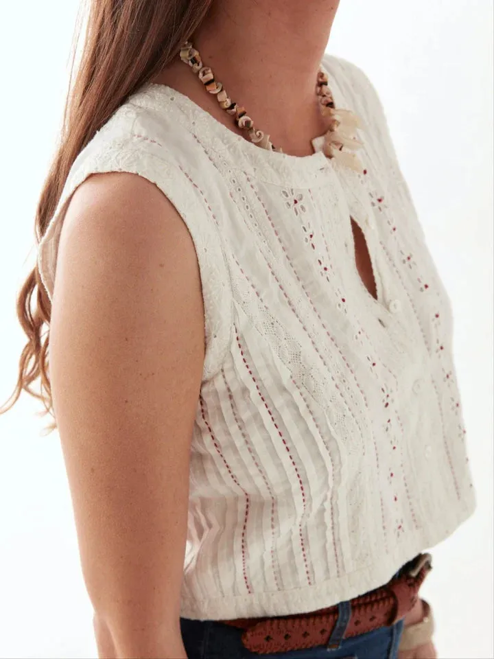 Francesca Blouse - Capri Panna
