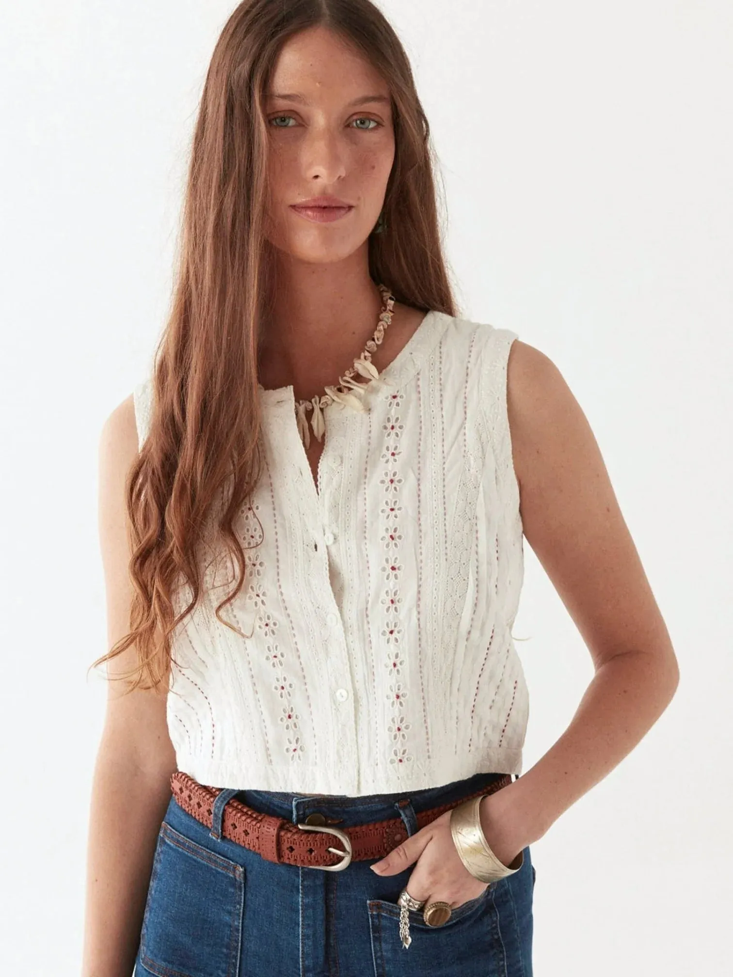 Francesca Blouse - Capri Panna