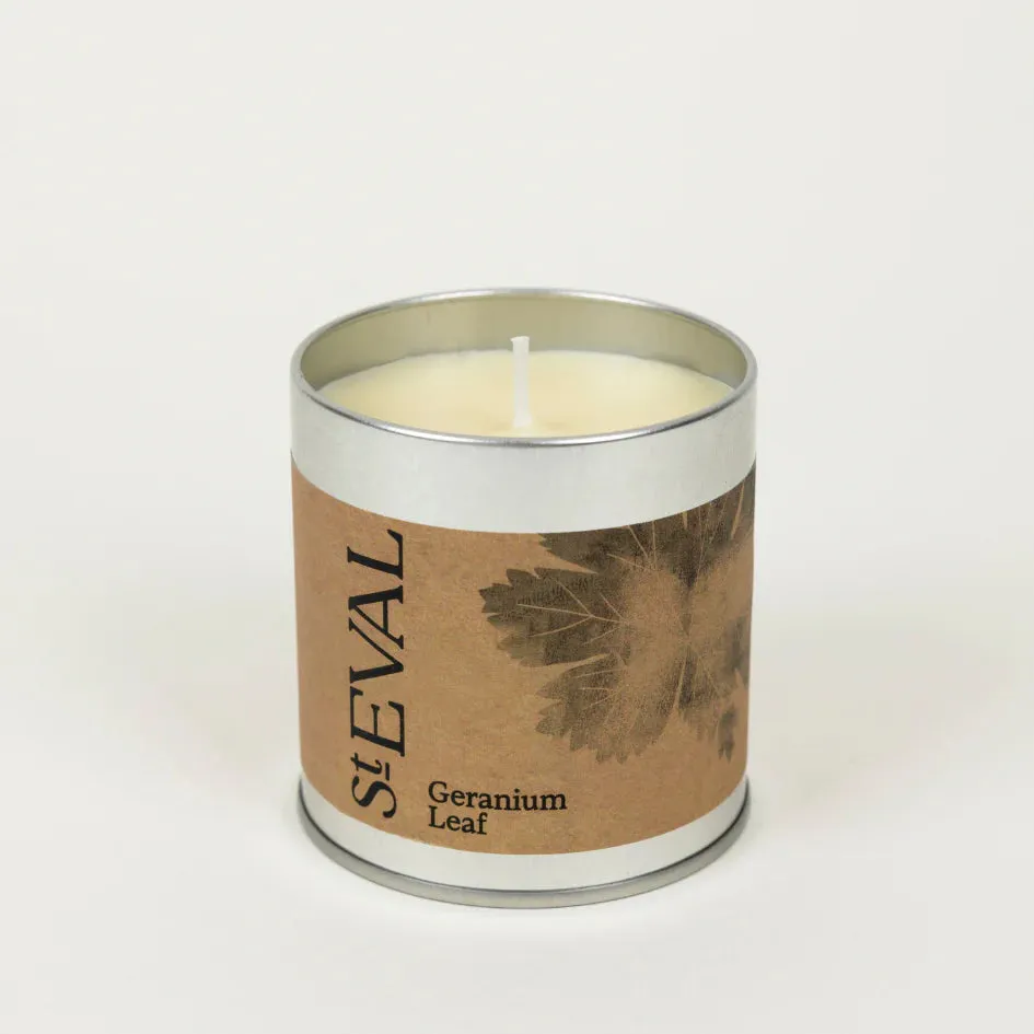 Geranium Leaf Scented Tin Candle