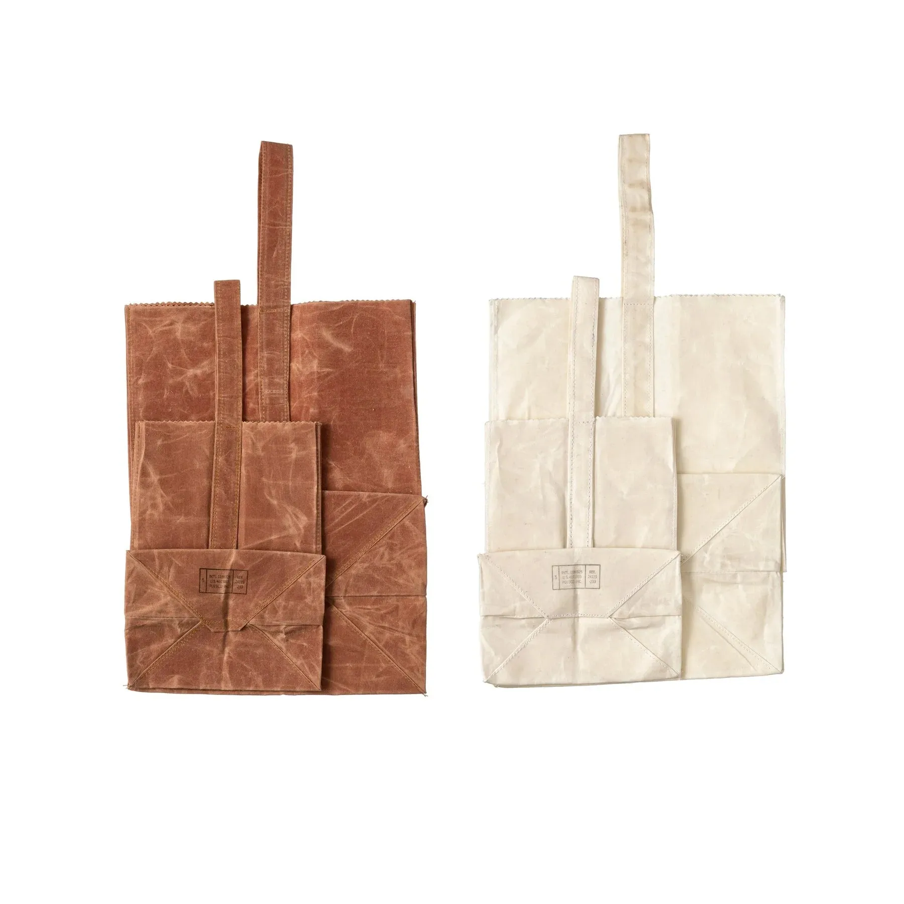 Grocery Bag with Handle - Large Brown