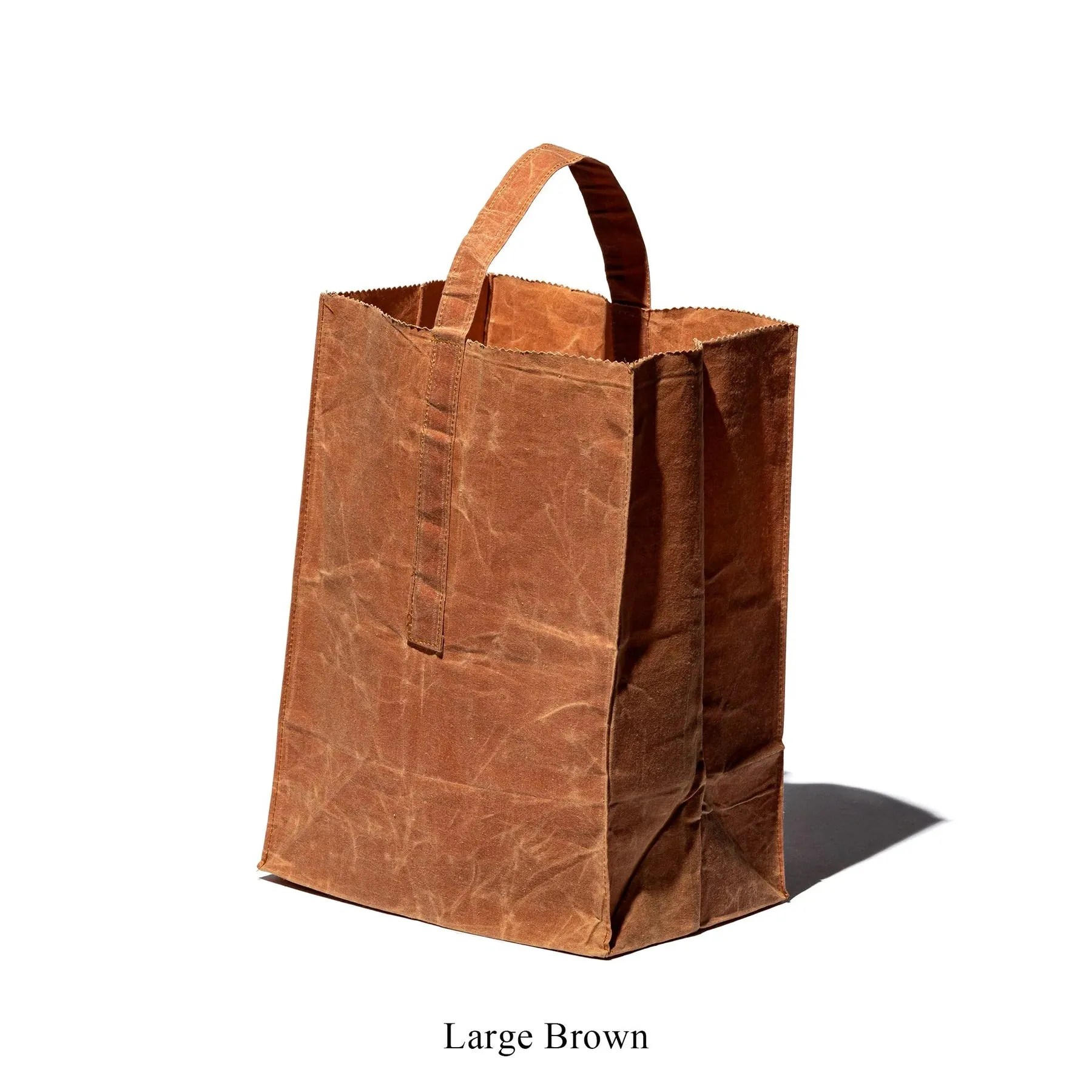 Grocery Bag with Handle - Large Brown