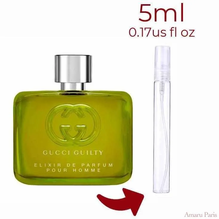 Guilty Elixir de Parfum for Men Gucci for men Decant Samples