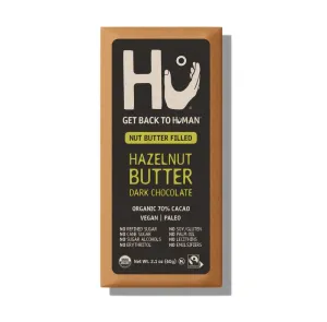 Hazelnut Organic 70% Dark Chocolate Bar 60g