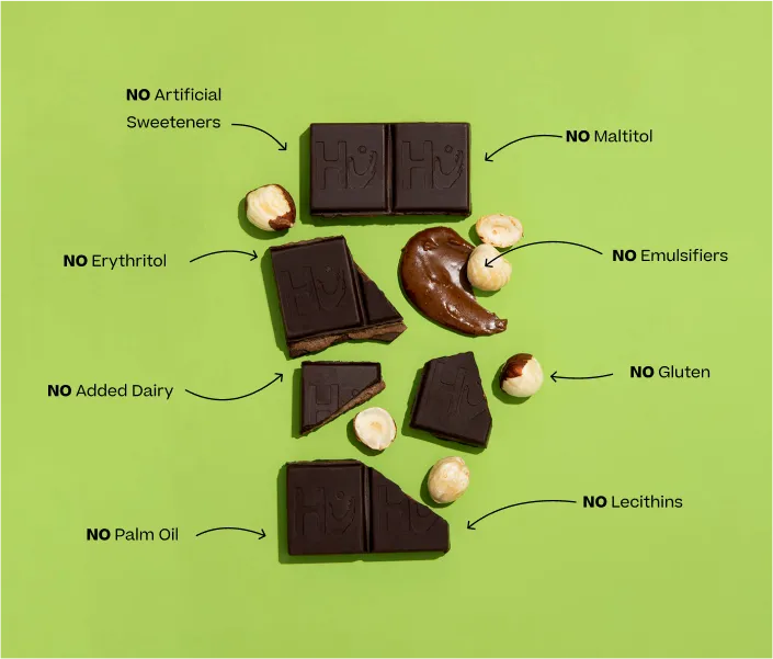Hazelnut Organic 70% Dark Chocolate Bar 60g