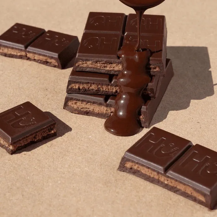 Hazelnut Organic 70% Dark Chocolate Bar 60g