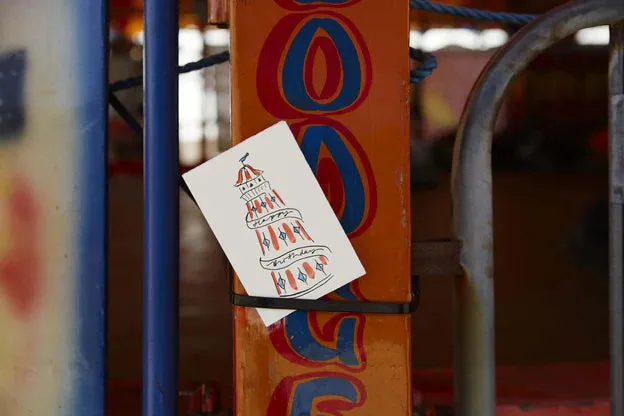 Helter Skelter Birthday Card