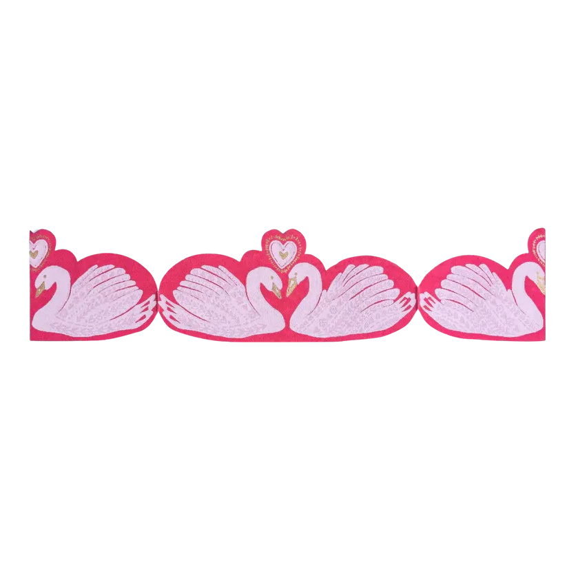 Kissing Swans Greeting Card