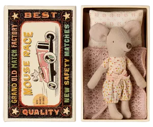 Little Sister Mouse in Matchbox